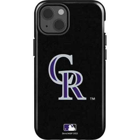 MLB Colorado Rockies - Solid Distressed iPhone 13 Impact Case