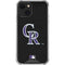 MLB Colorado Rockies - Solid Distressed iPhone 13 Mini Clear Case