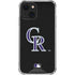 MLB Colorado Rockies - Solid Distressed iPhone 13 Mini Clear Case