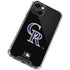 MLB Colorado Rockies - Solid Distressed iPhone 13 Mini Clear Case