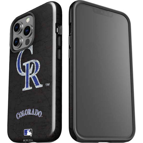 MLB Colorado Rockies - Solid Distressed iPhone 13 Pro Impact Case