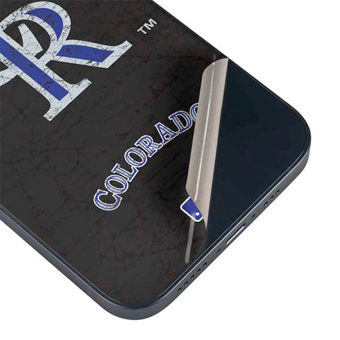 MLB Colorado Rockies - Solid Distressed iPhone 13 Skin