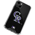 MLB Colorado Rockies - Solid Distressed iPhone 14 Clear Case