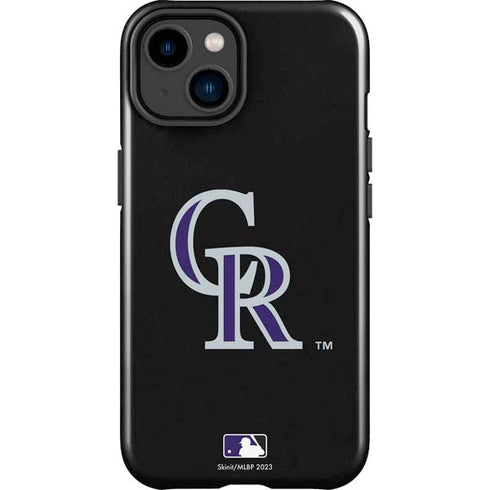 MLB Colorado Rockies - Solid Distressed iPhone 15 Plus Impact Case