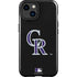 MLB Colorado Rockies - Solid Distressed iPhone 15 Plus Impact Case