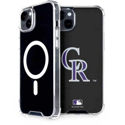 MLB Colorado Rockies - Solid Distressed iPhone 15 Plus MagSafe Case