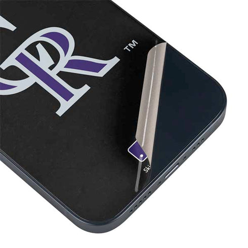 MLB Colorado Rockies - Solid Distressed iPhone 14 Plus Skin