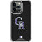 MLB Colorado Rockies - Solid Distressed iPhone 15 Pro Clear Case