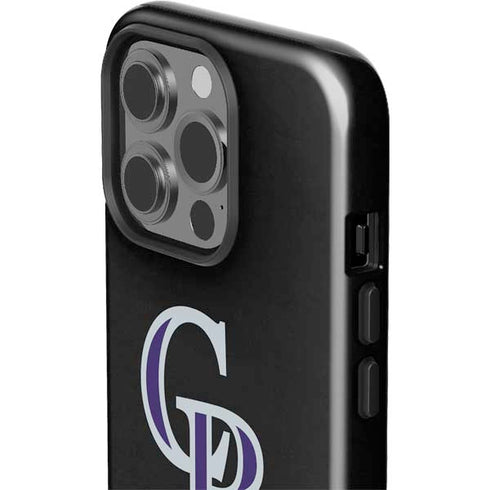 MLB Colorado Rockies - Solid Distressed iPhone 15 Pro Impact Case