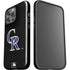 MLB Colorado Rockies - Solid Distressed iPhone 15 Pro Max Impact Case