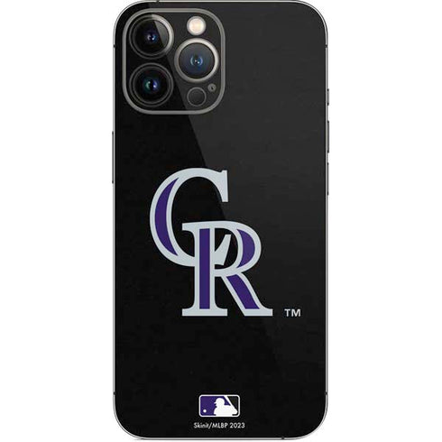 MLB Colorado Rockies - Solid Distressed iPhone 14 Pro Max Skin