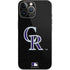 MLB Colorado Rockies - Solid Distressed iPhone 14 Pro Max Skin