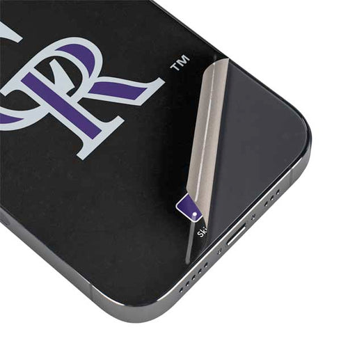 MLB Colorado Rockies - Solid Distressed iPhone 14 Pro Skin