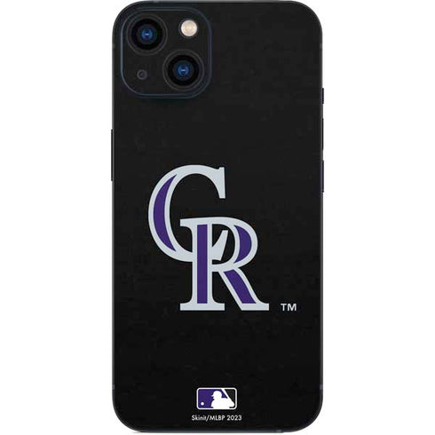 MLB Colorado Rockies - Solid Distressed iPhone 14 Skin