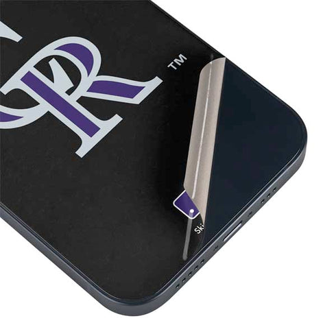 MLB Colorado Rockies - Solid Distressed iPhone 15 Skin