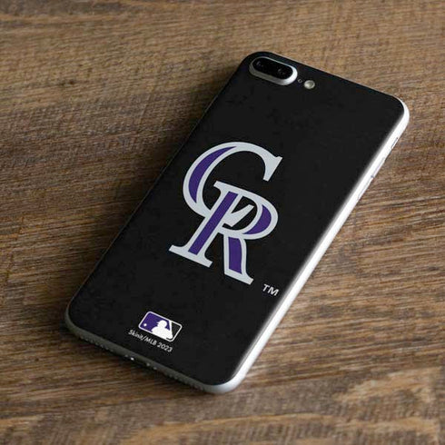 MLB Colorado Rockies - Solid Distressed iPhone 8 Plus Skin