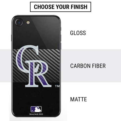 MLB Colorado Rockies - Solid Distressed iPhone SE (2nd & 3rd Gen) Skin