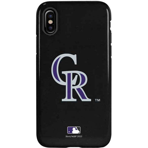 MLB Colorado Rockies - Solid Distressed iPhone X Pro Case