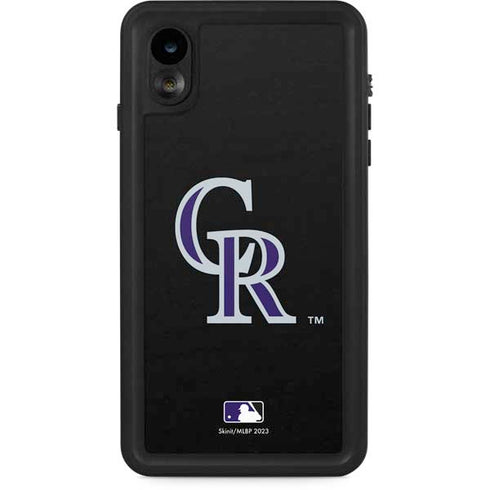 MLB Colorado Rockies - Solid Distressed iPhone XR Waterproof Case