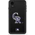 MLB Colorado Rockies - Solid Distressed iPhone XR Waterproof Case