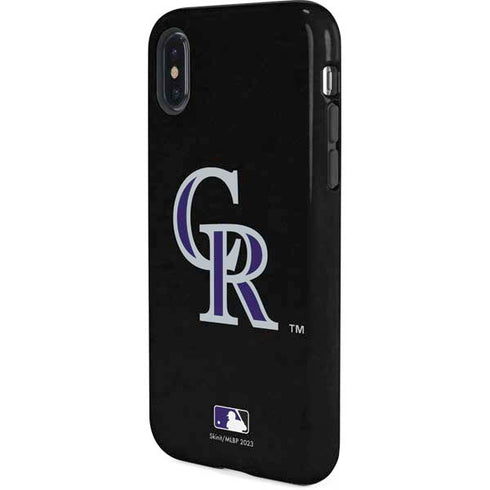 MLB Colorado Rockies - Solid Distressed iPhone XS Pro Case