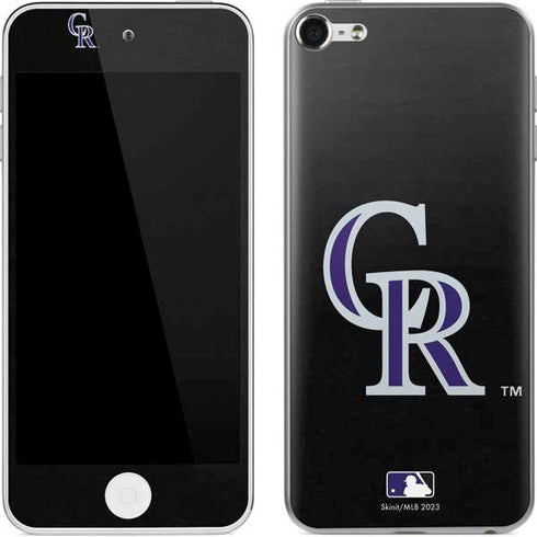 MLB Colorado Rockies - Solid Distressed Apple iPod Skin