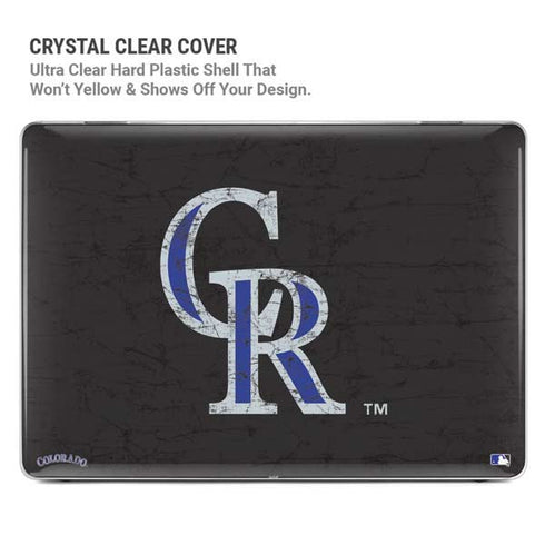 MLB Colorado Rockies - Solid Distressed MacBook Air 13in M1 (2021) Case plus Skin