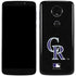 MLB Colorado Rockies - Solid Distressed Moto E5 Plus Skin