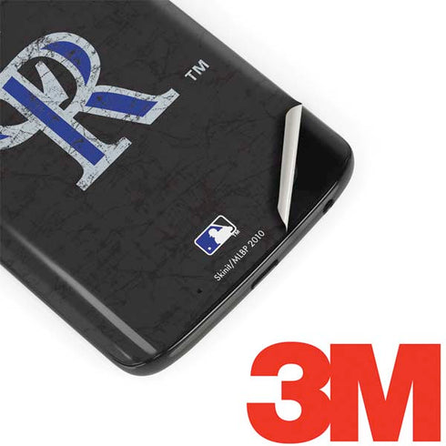 MLB Colorado Rockies - Solid Distressed Moto G6 Skin