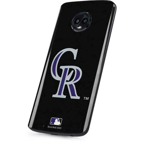 MLB Colorado Rockies - Solid Distressed Moto G6 Skin