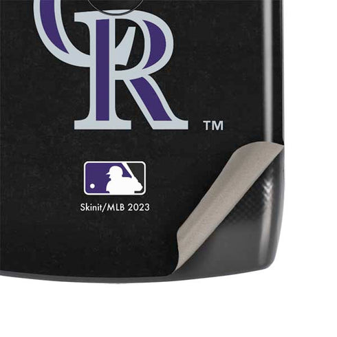 MLB Colorado Rockies - Solid Distressed Motorola RAZR Skin