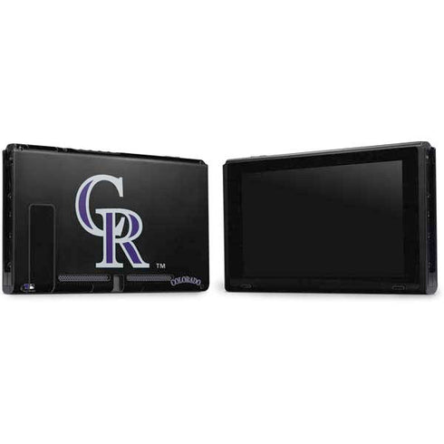 MLB Colorado Rockies - Solid Distressed Nintendo Switch Bundle Skin