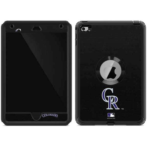 MLB Colorado Rockies - Solid Distressed Otterbox Defender iPad Skin