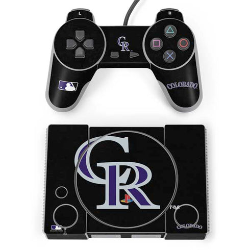 MLB Colorado Rockies - Solid Distressed PlayStation Classic Bundle Skin