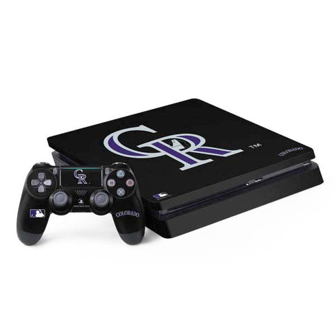 MLB Colorado Rockies - Solid Distressed PS4 Slim Bundle Skin