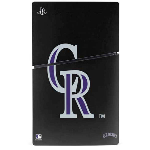 MLB Colorado Rockies - Solid Distressed PS5 Slim Disk Console Skin