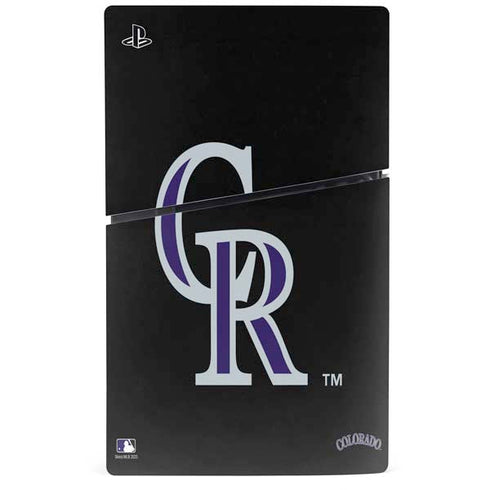 MLB Colorado Rockies - Solid Distressed PS5 Slim Digital Edition Console Skin