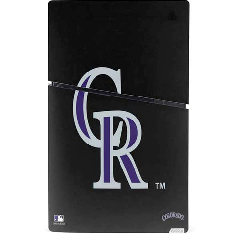 MLB Colorado Rockies - Solid Distressed PS5 Slim Digital Edition Console Skin