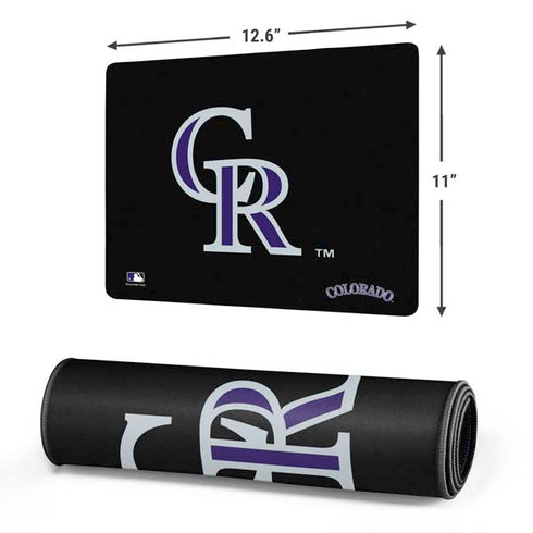 MLB Colorado Rockies - Solid Distressed Gaming Mouse Pad