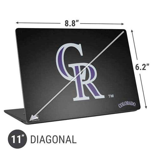 MLB Colorado Rockies - Solid Distressed Universal Laptop 11in (8.8 x 6.2in) Skin