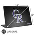 MLB Colorado Rockies - Solid Distressed Universal Laptop 14in (11.4 x 8.2in) Skin