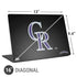 MLB Colorado Rockies - Solid Distressed Universal Laptop 16in (13 x 9.4in) Skin