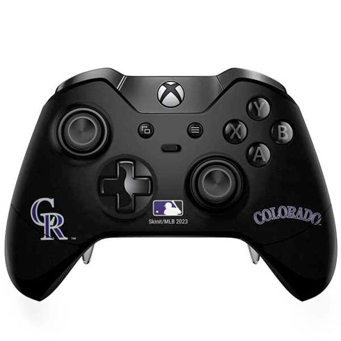 MLB Colorado Rockies - Solid Distressed Xbox One Elite Controller Skin