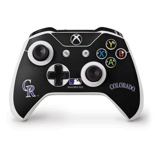 MLB Colorado Rockies - Solid Distressed Xbox One S Controller Skin