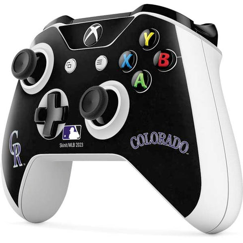 MLB Colorado Rockies - Solid Distressed Xbox One S Controller Skin