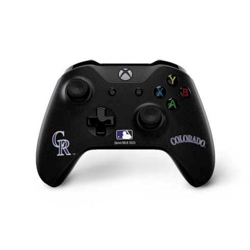 MLB Colorado Rockies - Solid Distressed Xbox One X Controller Skin