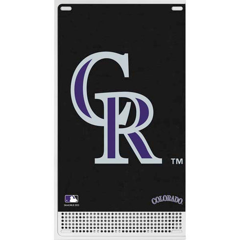 MLB Colorado Rockies - Solid Distressed Xbox Series S Console Skin