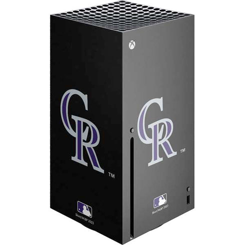 MLB Colorado Rockies - Solid Distressed Xbox Series X Console Skin
