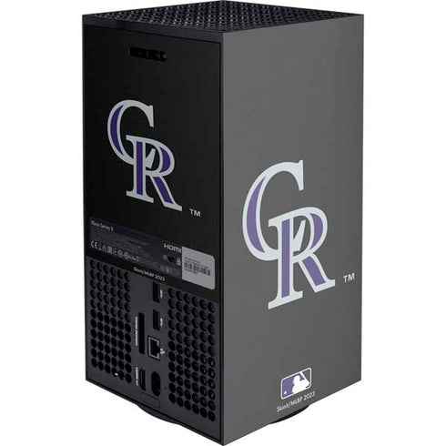 MLB Colorado Rockies - Solid Distressed Xbox Series X Console Skin