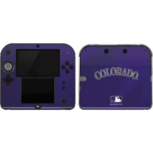 MLB Colorado Rockies Alternate/Away Jersey Nintendo 2DS Skin